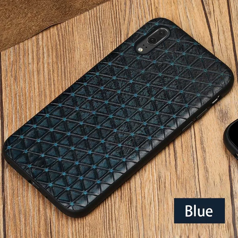 Синий Простой стиль Противоскользящий чехол для телефона для huawei mate 20 10 pro mate 9 pro Honor 9 Lite анти-осень все-упаковка Мягкий ТПУ силикон - Цвет: Синий