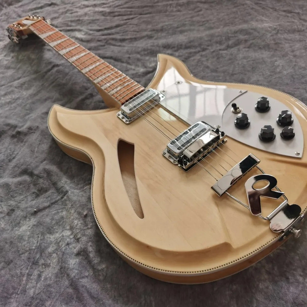 Стиль. Richenbacker электрогитара, ручная работа 6 стингов полый корпус Richenbacker гитара ra. Кленовый гриф. Реальные фотографии