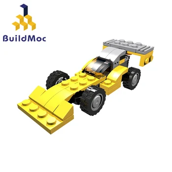 

BuildMoc Race car Compatible brand Speed Champions city vehicle super moc car sets model building blocks mech kids toys technic