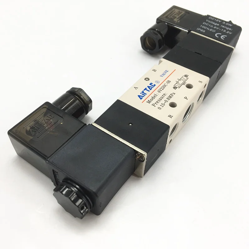 4V230C-08 DC24V DC12V AC220V 3 Позиция 5 Путь воздуха Электромагнитный пневматический клапан детали 4V200 серии