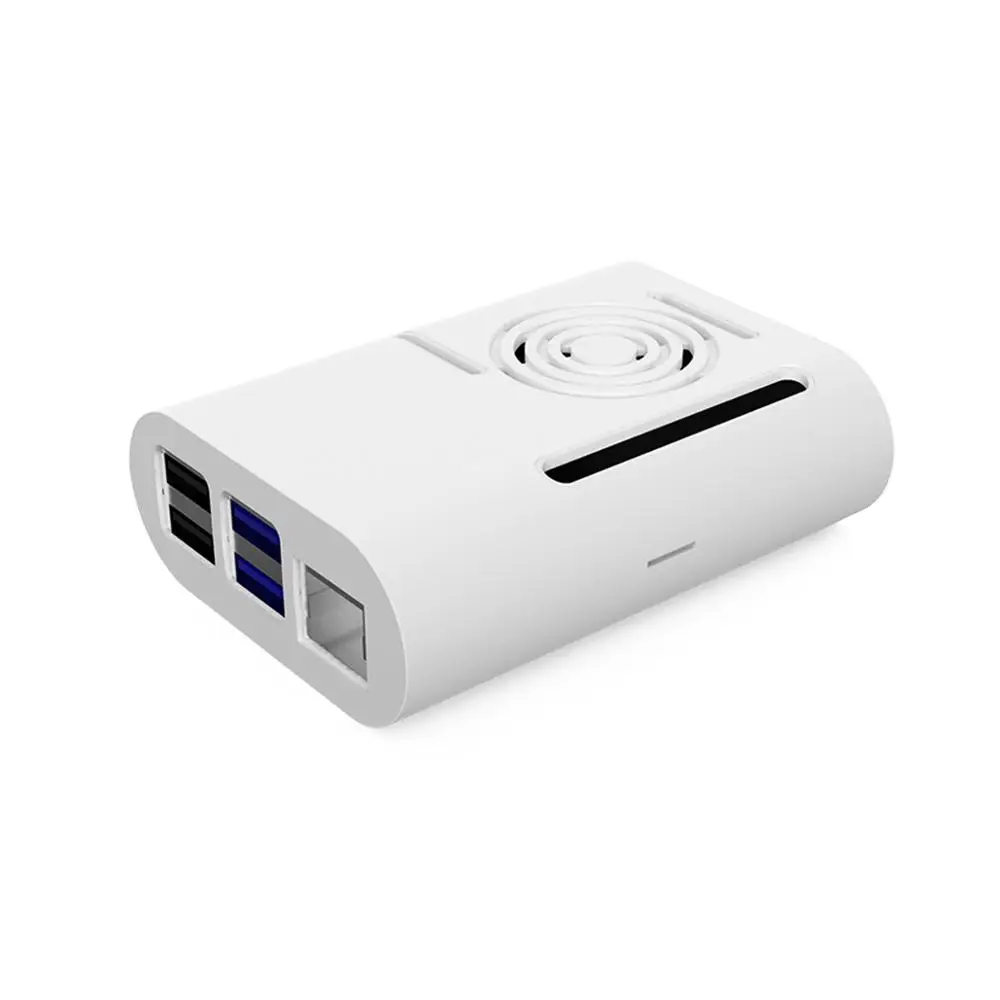 Aokin ABS Raspberry Pi 4 чехол с охлаждающим вентилятором алюминиевый радиатор для Raspberry Pi 4 Модель B для Pi 4B чехол
