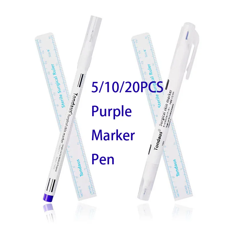 

5/10/20Pcs Brow Pencil Tattoo Skin Marker Pen Purple Eyebrow Tattoo Marker Microblading Accessories Makeup Beauty Permanent Tool