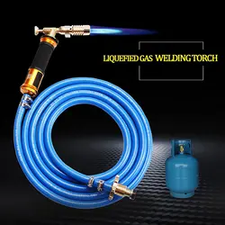 Kit de torche de soudage au gaz liquéfié, avec tuyau, pistolet à souder, équipement de soudage pour la cuisson au Propane, brasage, éclairage chauffant 