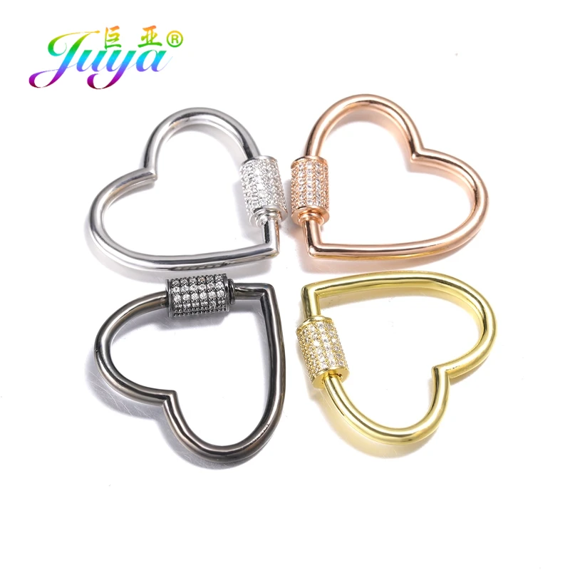 DIY Pendant Carabiner Screw Lock Clasps Supplies for Handmade Women Men Punk Charms Mesh Chains Jewelry Making Accessories