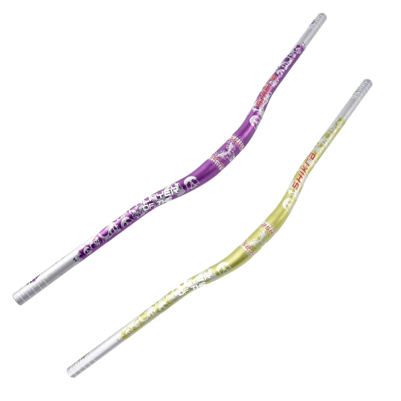 purple mountain bike handlebars