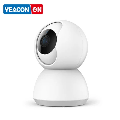 Tuya WiFi камера безопасности CCTV камера детский монитор Pet камера WiFi Беспроводная камера ночного видения - Color: EU plug