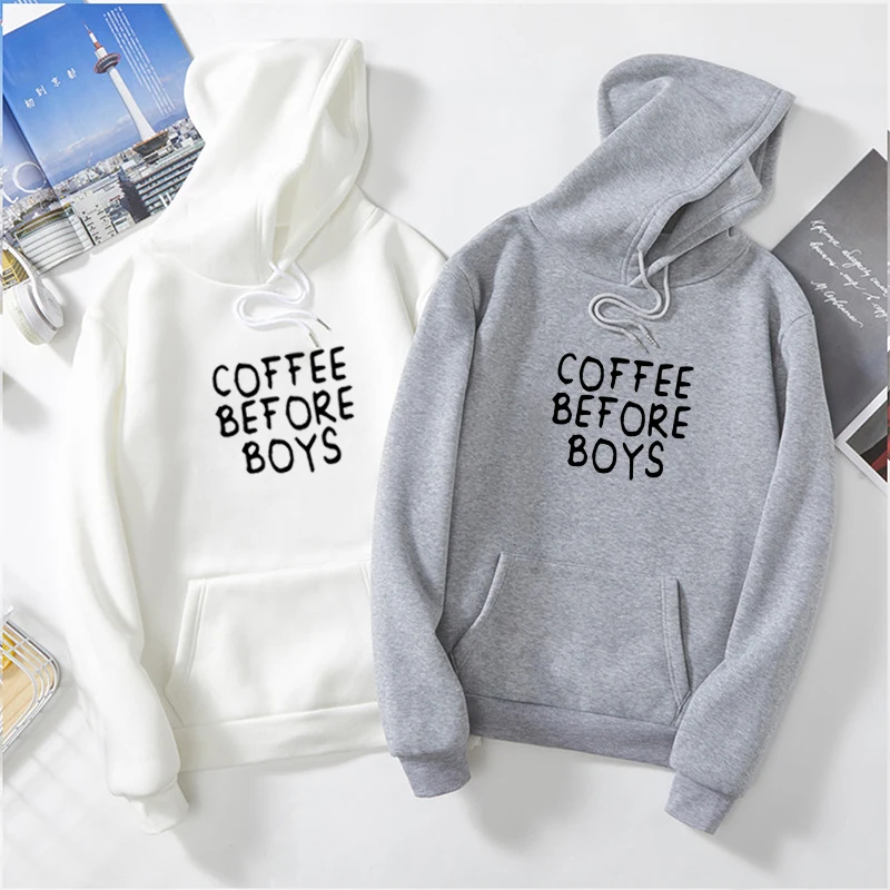 Womens Hoodies Sweatshirt Autumn Long Sleeve Sweatshirt Hoody Pullover Coat Hoodie Women Letter Print Streetwear Sudadera Mujer
