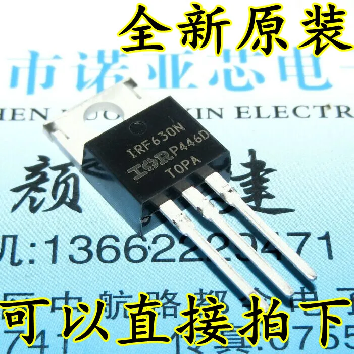 10 шт./лот новый оригинальный IRF630N TO-220 200 в 9.3A 0 3 Ом n-канал FET |