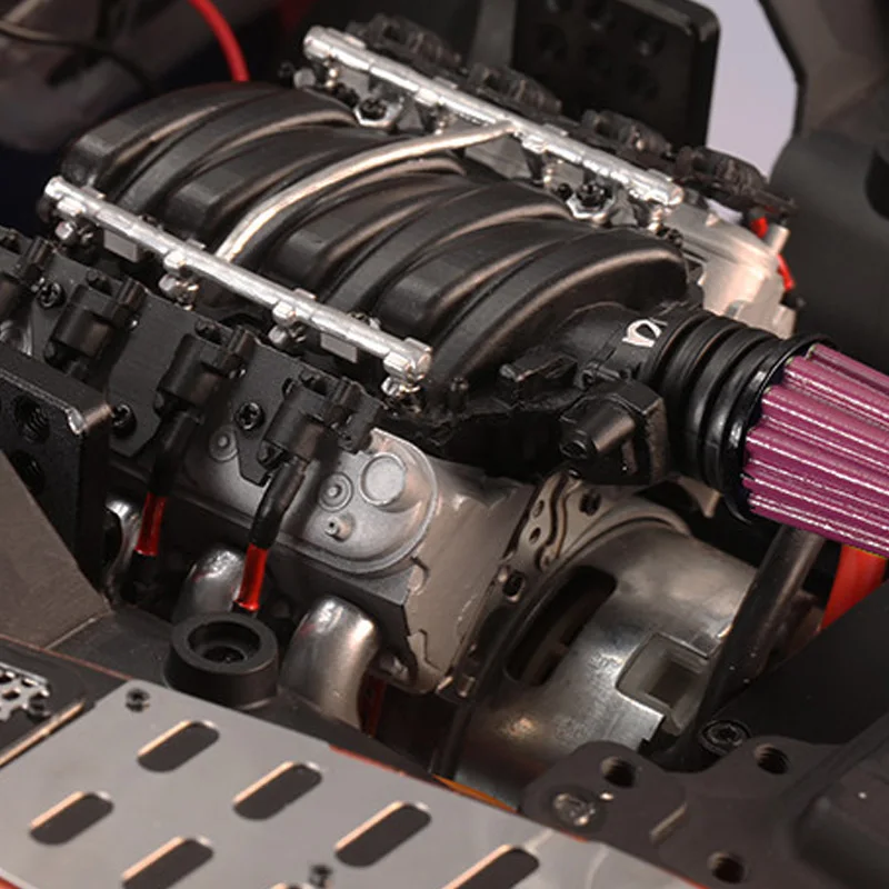 Вентилятор охлаждения двигателя V8 6,2 для 1/10 Rc Гусеничный автомобиль Traxxas Trx4 Defender Axial Scx10 Rc4Wd D90 D110