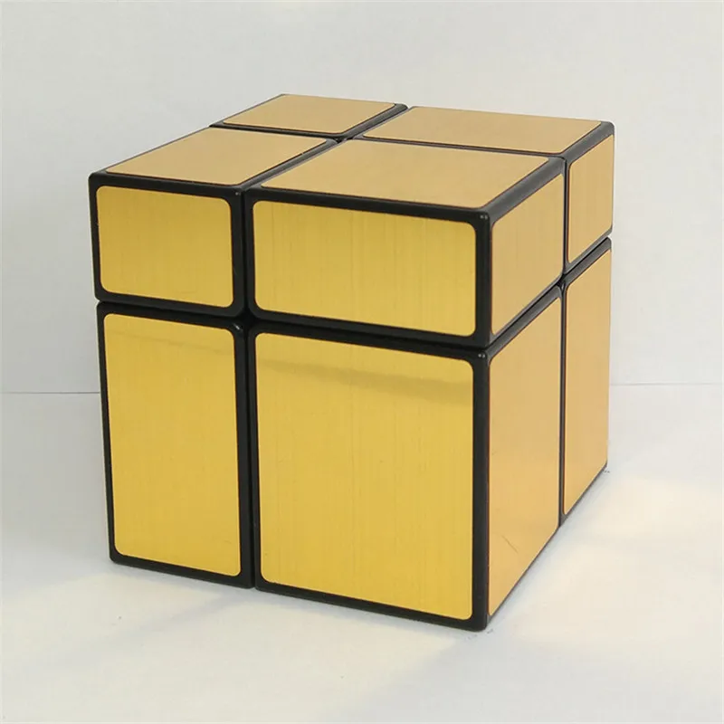 Shengshou Зеркало 2x2 магический куб серебро/золото скорость головоломка Cubo Magico Профессиональный развивающие антистрессовые Кубики Игрушки для детей