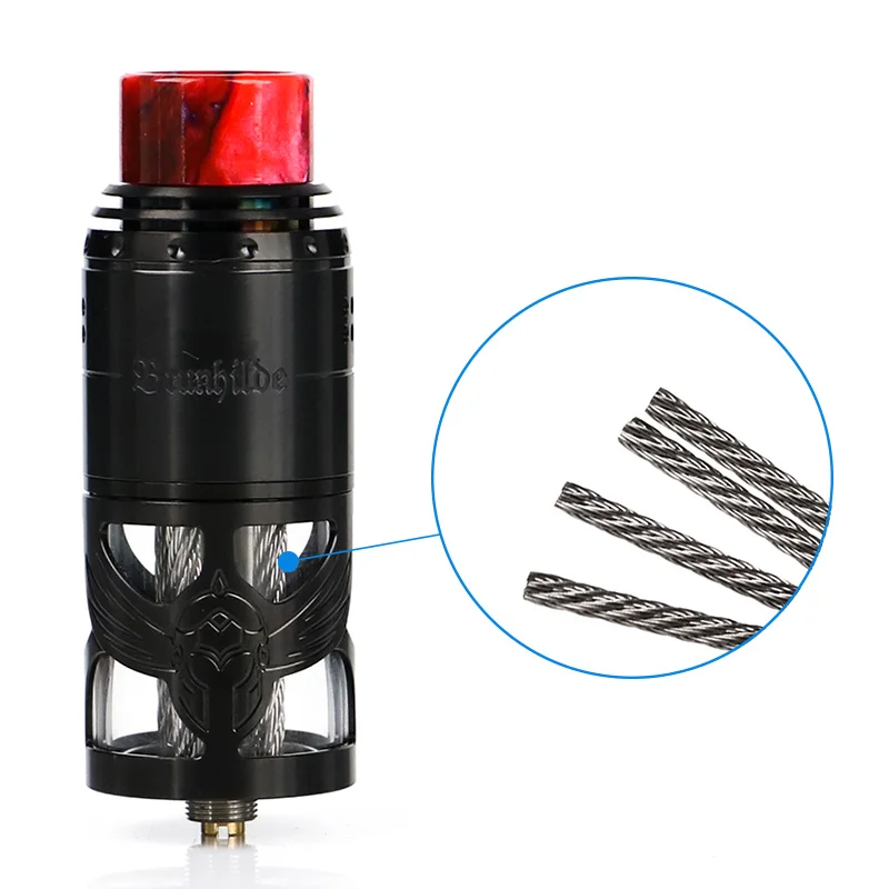 Вейп сигарета Vapefly Brunhilde атомайзер RTA 8 мл/2 мл с полой конструкцией SS и двойной