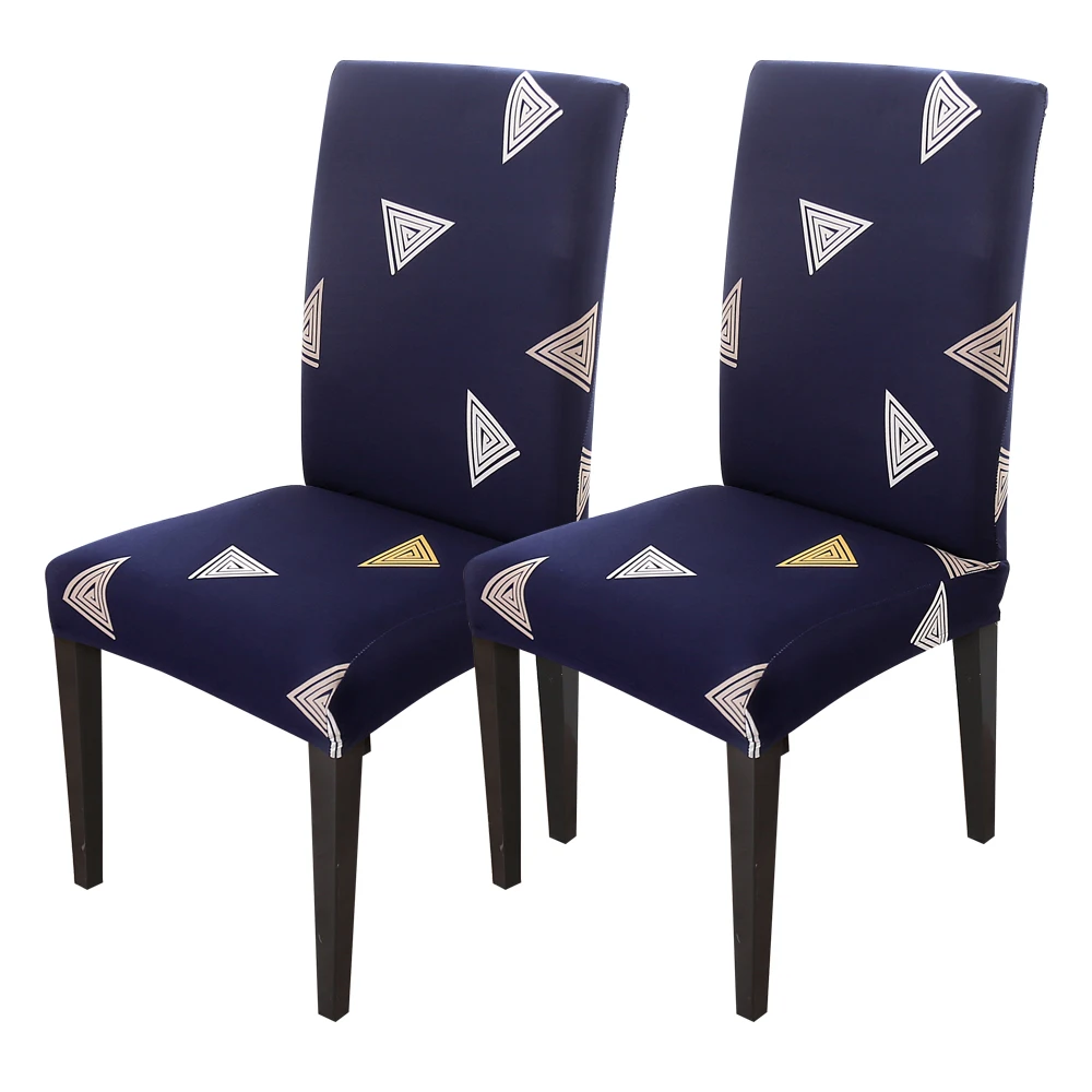 A-2pcs 1/2 шт. печати эластичные чехлы на кресла Seat чехлы для стульев протектор сиденье Чехол для гостиничных залах торжеств дома Свадебные украшения - Цвет: A-2pcs