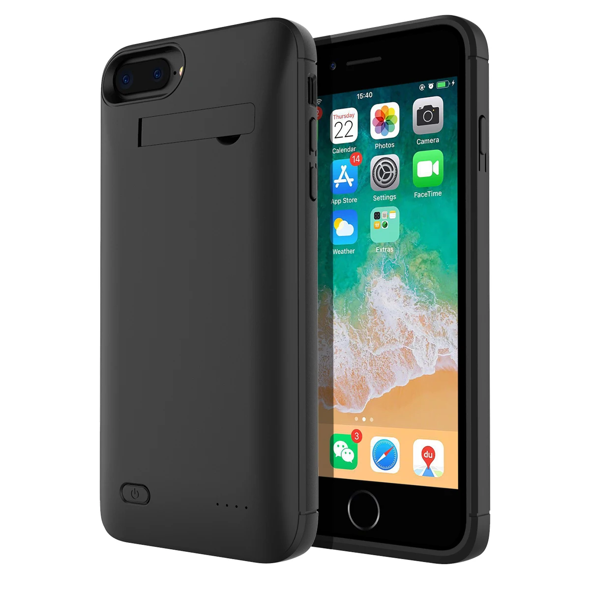 Зарядное устройство аккумулятор чехол для iPhone 7 Plus 8 Plus 4000 мАч задняя крышка для быстрого зарядного устройства защитный чехол для батареи телефона