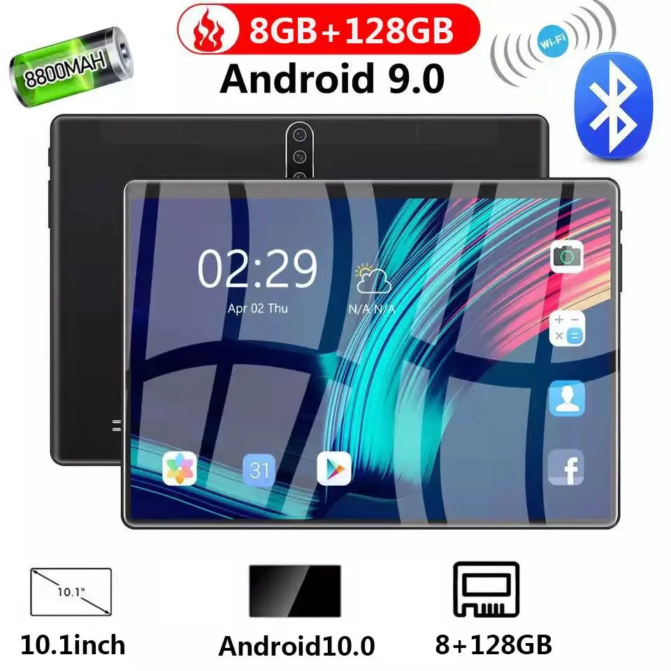 Android-Tablet-10-inch-Quad-Core-8GB-128GB-Tablet-PC-With-Phone-Call ...