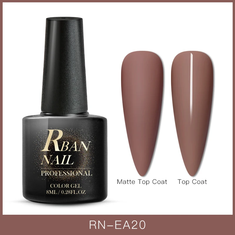 S07823 RBAN NAIL 8 мл цветной УФ-гель для ногтей матовое верхнее покрытие Гибридный гель для ногтей замачиваемый долговечный лак для ногтей гель лак Инструменты - Цвет: S07823