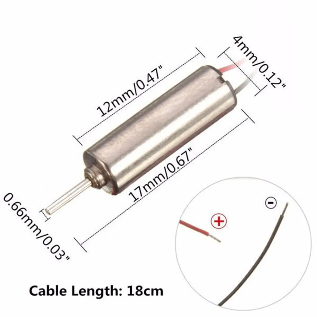 모델 장난감에 대 한 5pcs Dc 3.7v 66000rpm 유선 마이크로 코어리스 모터