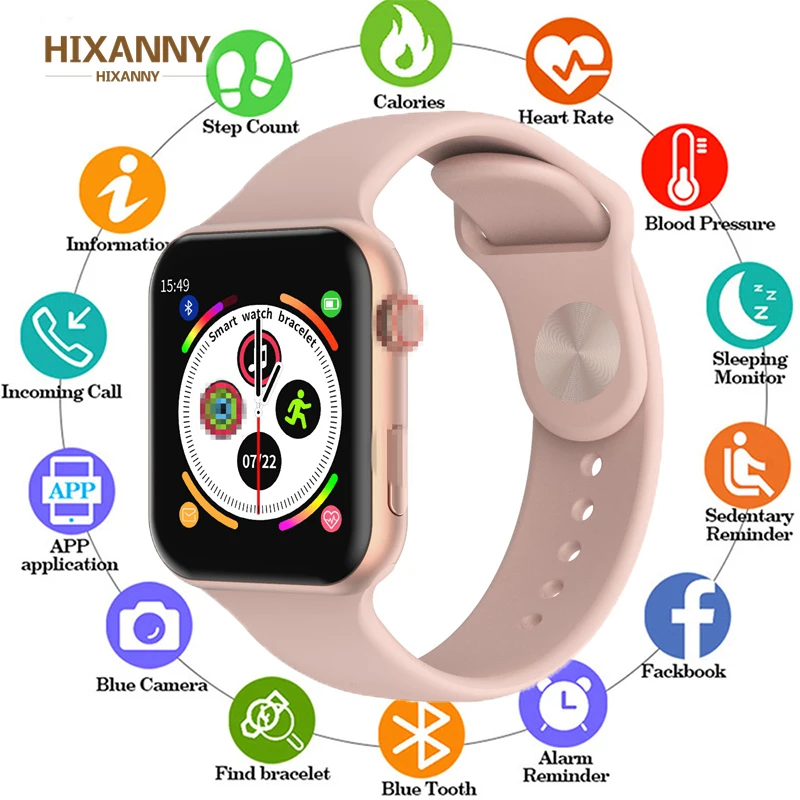

2019 Smart Watch Full Touch Screen Heart Rate Blood Pressure Sports Tracker Fitness PK P80 N99 NY07 Watches Connect Android IOS