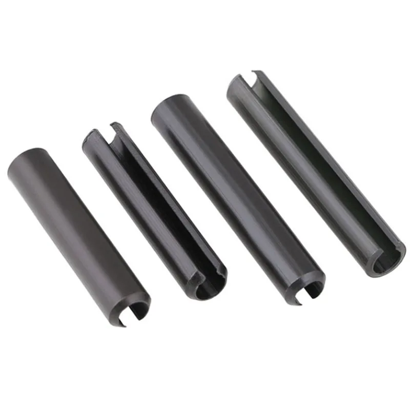 M16 검정색 탄소강 스프링 형 스트레이트 핀 슬롯 형 분할 맞춤 핀 Sellock