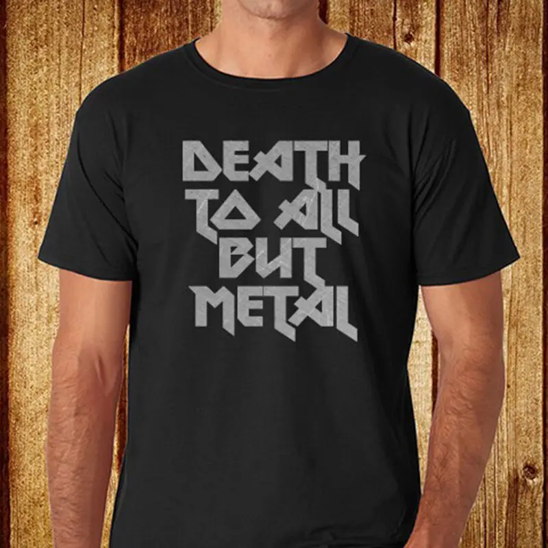 Новая Стальная пантера * с надписью DEATH TO ALL BUT METAL Мужская черная футболка размер S