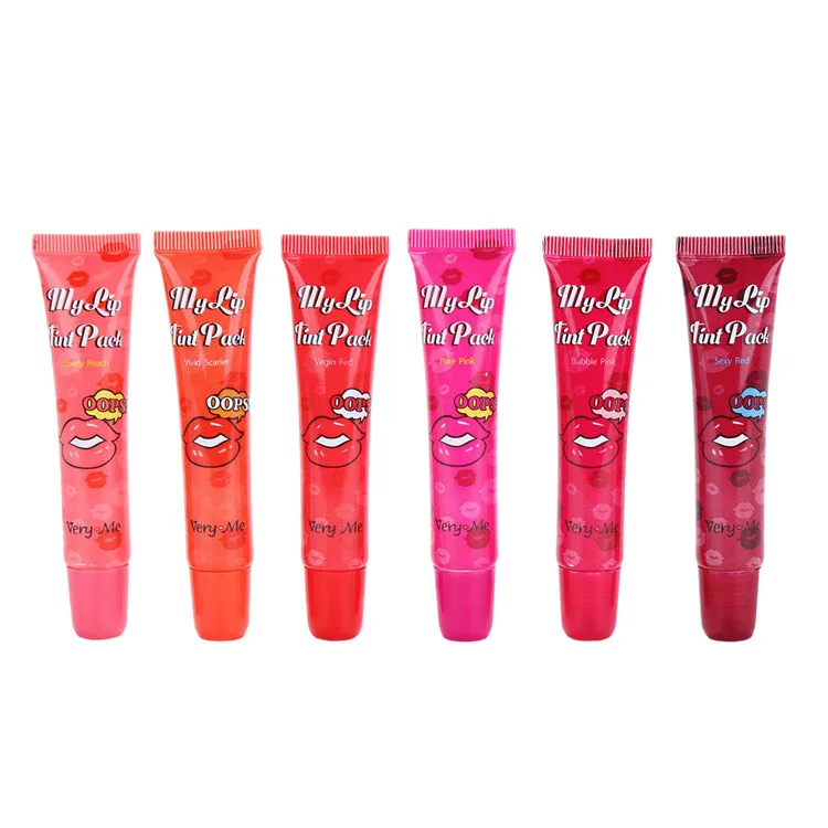 Women New Long Lasting Tearing Type Lip Gloss Moisturizing Lipstick Multicolor