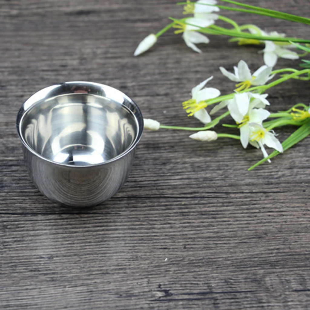 50ml Stainless Steel Espresso Coffee Cups Double Wall Vacuum Heat Resistant