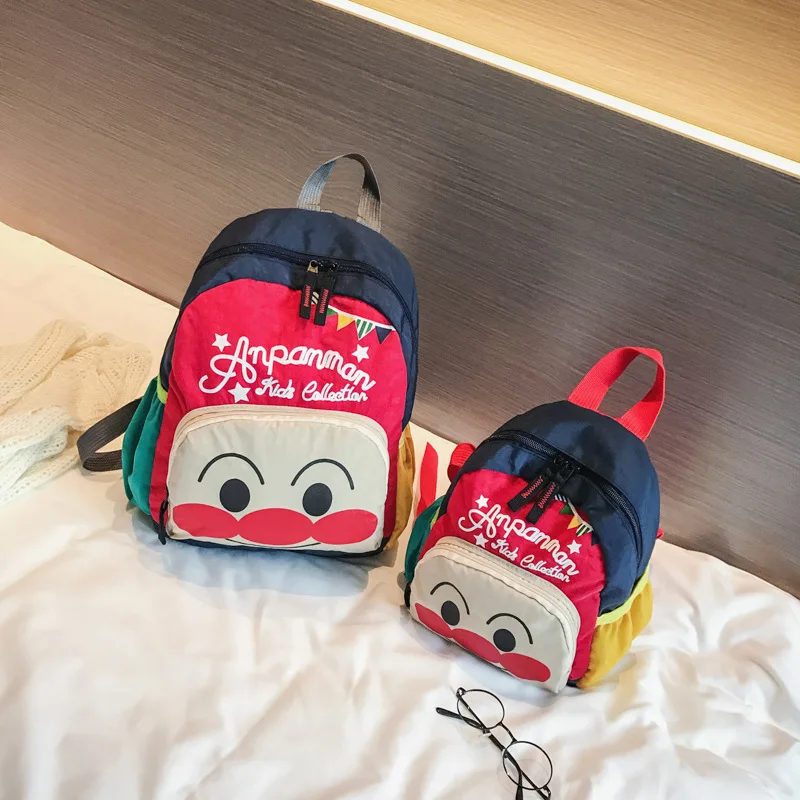 

2018 New Style Korean-style Cartoon Bread Superman Parent And Child-Primary School STUDENT'S Backpack Men And Women Travel Small