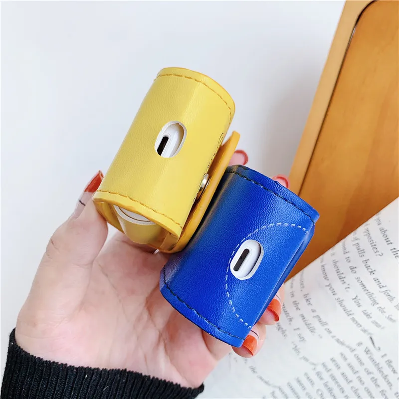 Мультфильм Bluetooth наушники чехол для AirPods1/2 анимационный персонаж беспроводное покрытие для наушников гарнитура кожаный защитный рукав