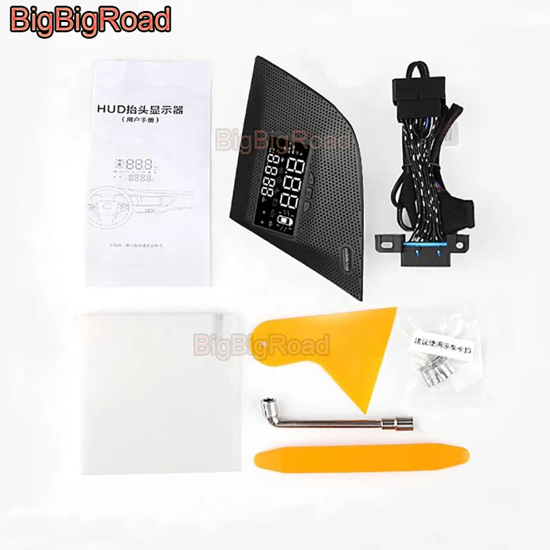 

Проектор BigBigRoad, Автомобильный дисплей на лобовом стекле, экран проектора, детектор превышения скорости, сигнал тревоги для Buick Envision 2018, 2019, 2020