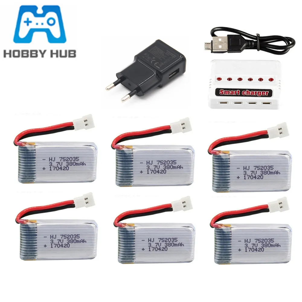 Batería LiPo 3.7V 380mAh Para Drones SYMA X21/X21W/X26/X26A – Recargable, Compacta, Con Protección Contra Sobrecargas Y Cortocircuitos