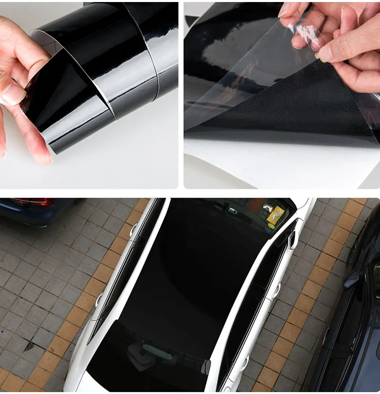 20/30/40/50*152CM Glossy Black White Vinyl Film Gloss Glossy Car Wrap Foil Sticker car seat protector