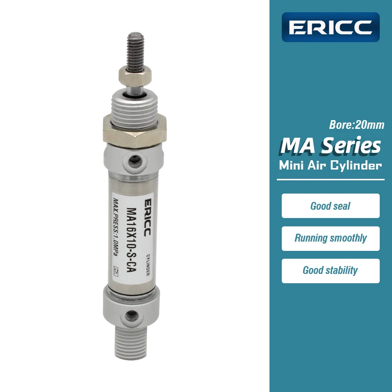 MA20 Series Mini Air Cylinder Bore 20mm stroke10300mm Double Action