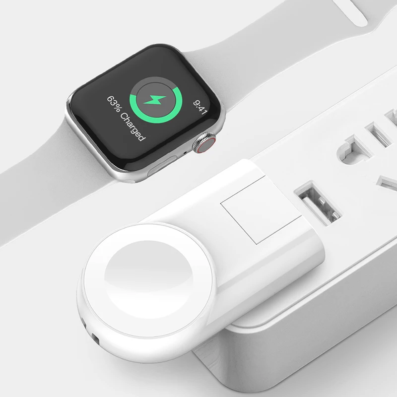 Беспроводная зарядка Apple Watch 2 Вт для iWatch Series 4 3 1 портативные мини USB кабели