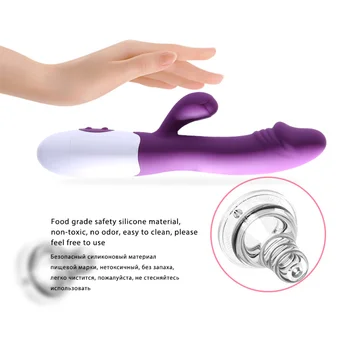 G Spot Vibrators Dual Vibration Safe Silicone Dildos Vagina Clitoris Stimulation Sex Toys Shop For Women Female Adult Couples 3