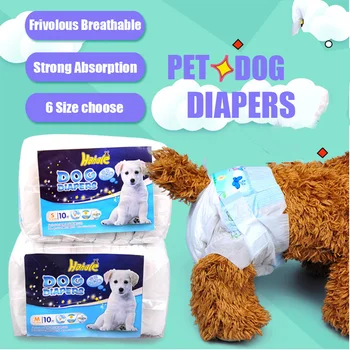 

WH Hot Leak-proof soft super dog diapers female absorbent puppy pet diaper liners disposable trainning pad dogs diapers