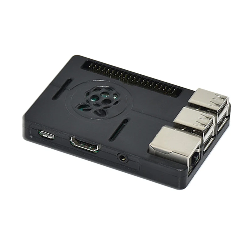 V8 ABS Защитный корпус Оболочка Чехол Крышка для Raspberry Pi B+/2/3 Модель B(черный