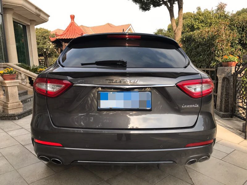 Углеродное волокно задняя губа Средний спойлер козырек окна для Maserati Levante S Sport utile 4 двери хэтчбек