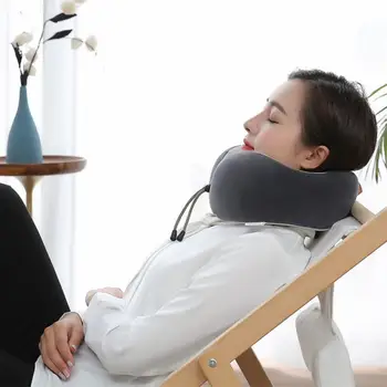 

50D Density Memory Sponge U-type Massage Pillow Massage Waist Cushion Vibration Massage Pillow (vibration Battery Type)