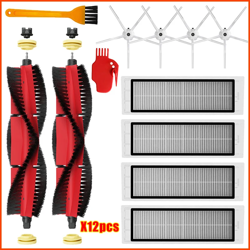 Washable Mop Cloth Hepa Filter Main Brush Side Brush For Xiaomi