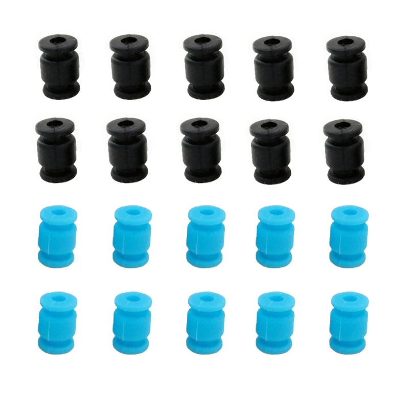 Lot de 20 amortisseurs anti-vibration pour drone, 13mm, noir/bleu