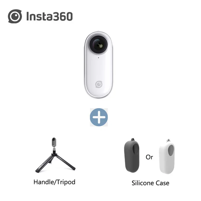 Insta360 Go 1080P Новая Экшн-камера AI с автоматическим монтажом Hands-free супер мини Спортивная камера Pk Gopro Hero Insta 360 one X EVO - Цвет: insta go bundle 1