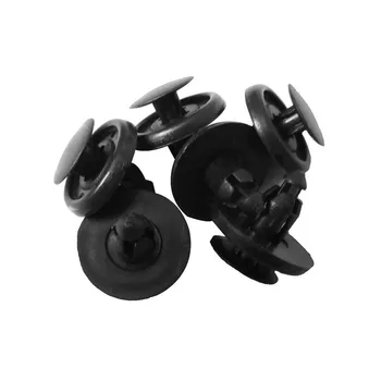 

Accessory Fastener Clips 100pcs Trunk Screw Rivets Set Car Bumper Fender Auto Plastic Black Push pins Automotive