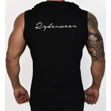 Мужской пуловер с капюшоном и капюшоном для занятий спортом