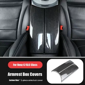 

Car Storage Box Panel Cover Armrest Box Panel for Mercedes Benz C Class W205 GLC X253 Center Console Covers Decoration Stickers