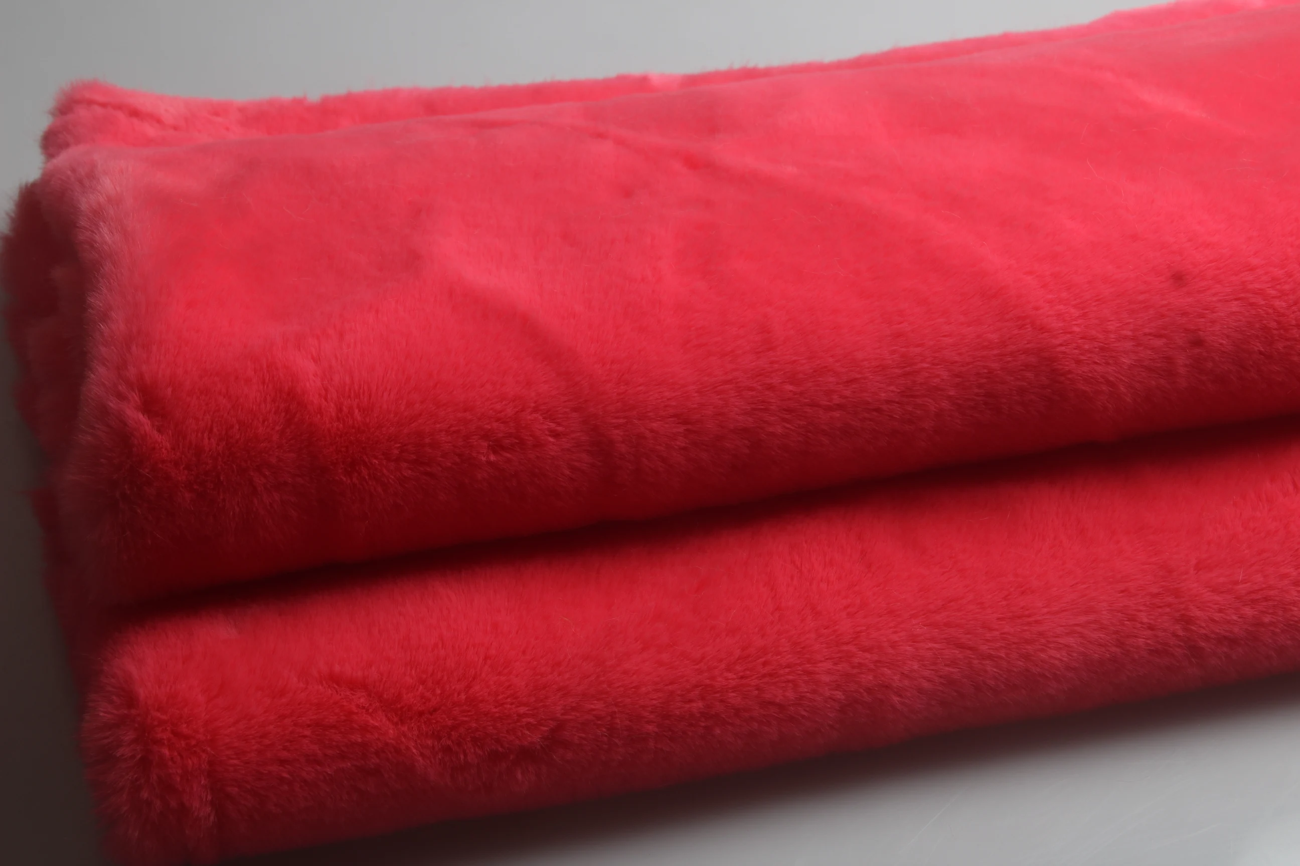 50X160 см Искусственный Ангорский волчок ткань утолщение материал МЕХ, DIY счетчик игрушек выставочный фон 900 г/м 12 мм толщина - Цвет: 24 watermellow red