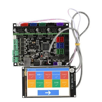 

makerbase 3D Printer Accessories MKS GEN L V1.0 Motherboard + Smart 3.5 Inch WIFI Press Color Display 3D Printer Kit
