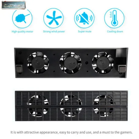 

For PS4 thin cooling console refrigerator smart thermostat 3 fans Station system for Sony Playstation 4 PS4 Slim