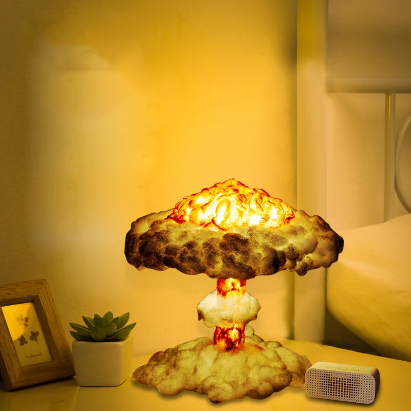 Lampu Meja Untuk Kamar Tidur Kreatif Meledak Awan Jamur Lampu Lava Dekorasi Rumah Dekoratif Lampu Malam Kreatif Pencahayaan Lampu Lampu Meja Aliexpress