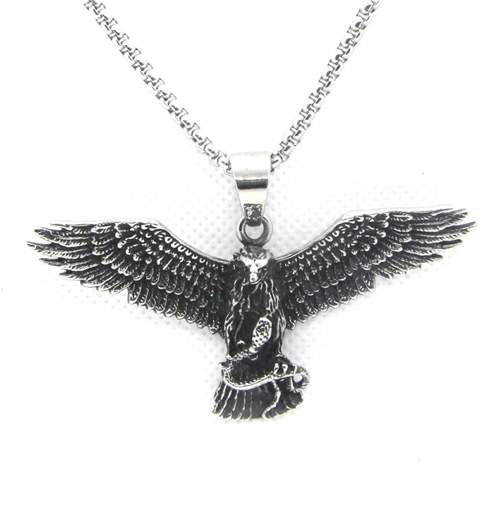 2020 Cobra Eagle Pendant 316L Stainless Steel Fashion Cool Animal Eagle Mens Pendant 3