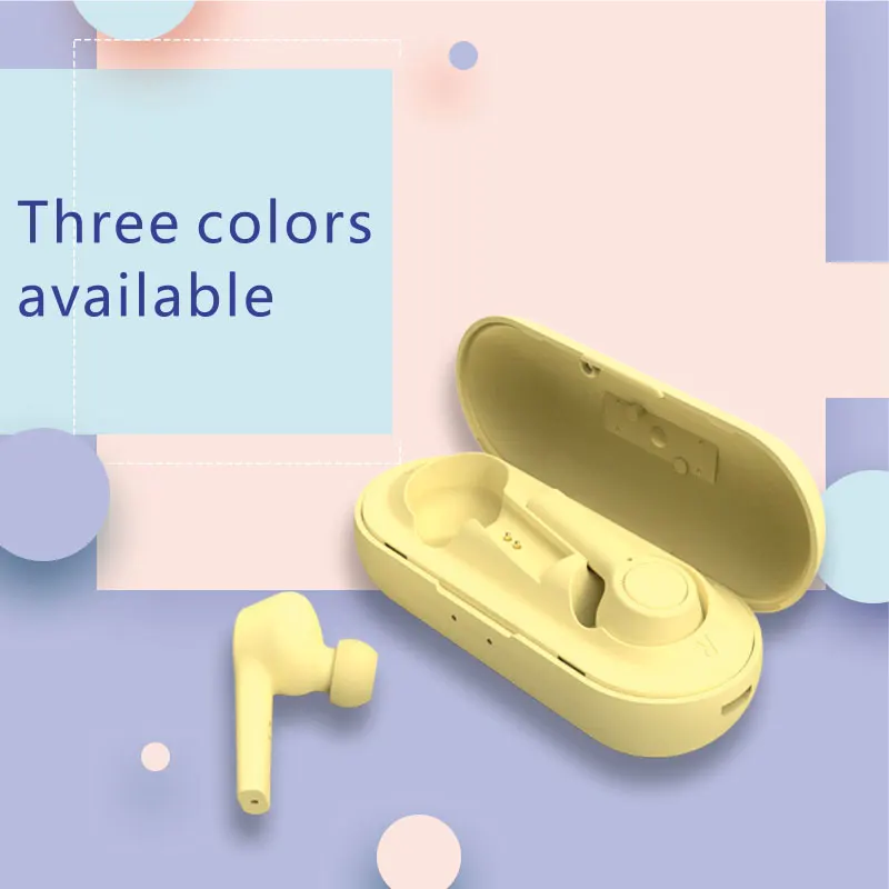 CUCA T2 Bluetoothe Earphone 5 0 Macaroon Wireless Headphones Stereo HD Noise Cancel Headset HIFI Music Earbuds For iphone xiaomi
