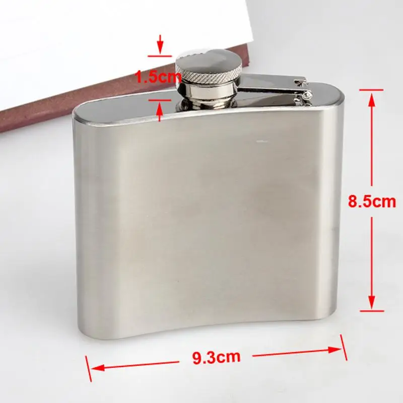 5oz Hip Flask Screw Cap Funnel Cap Stainless Drink Liquor Whisky Alcohol
